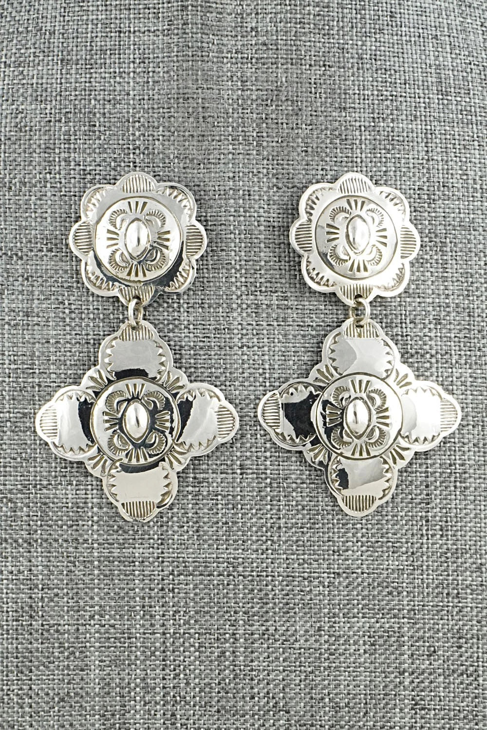 Sterling Silver Earrings - Bertha Begay