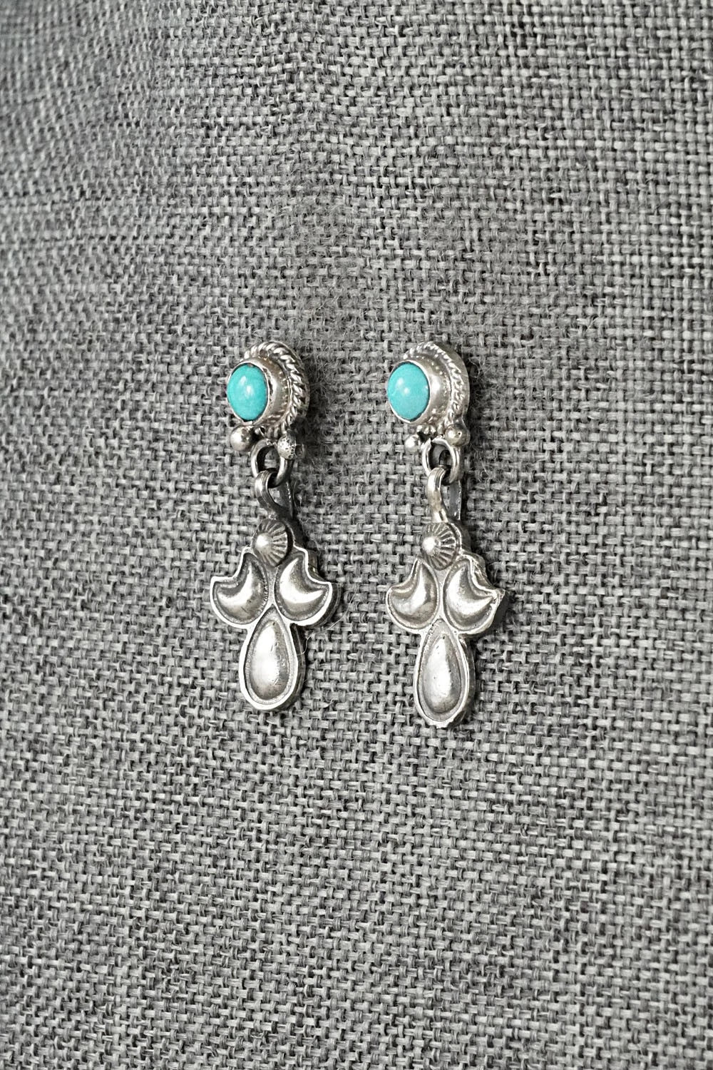 Turquoise & Sterling Silver Earrings - Sharon McCarthy