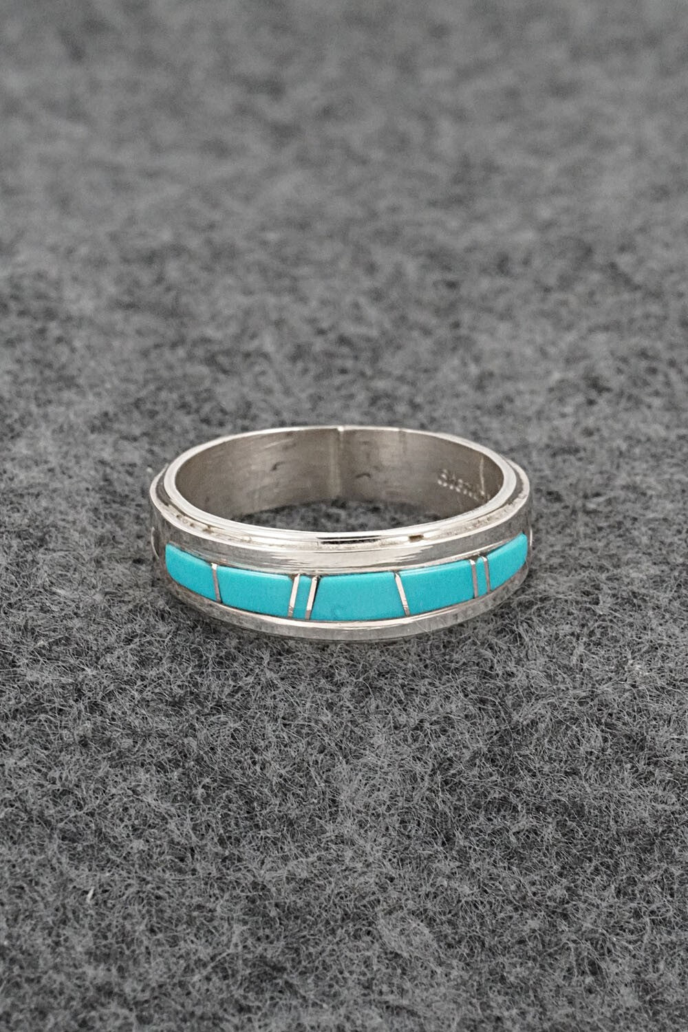 Turquoise & Sterling Silver Ring - Wilbert Muskett Jr. - Size 9.5