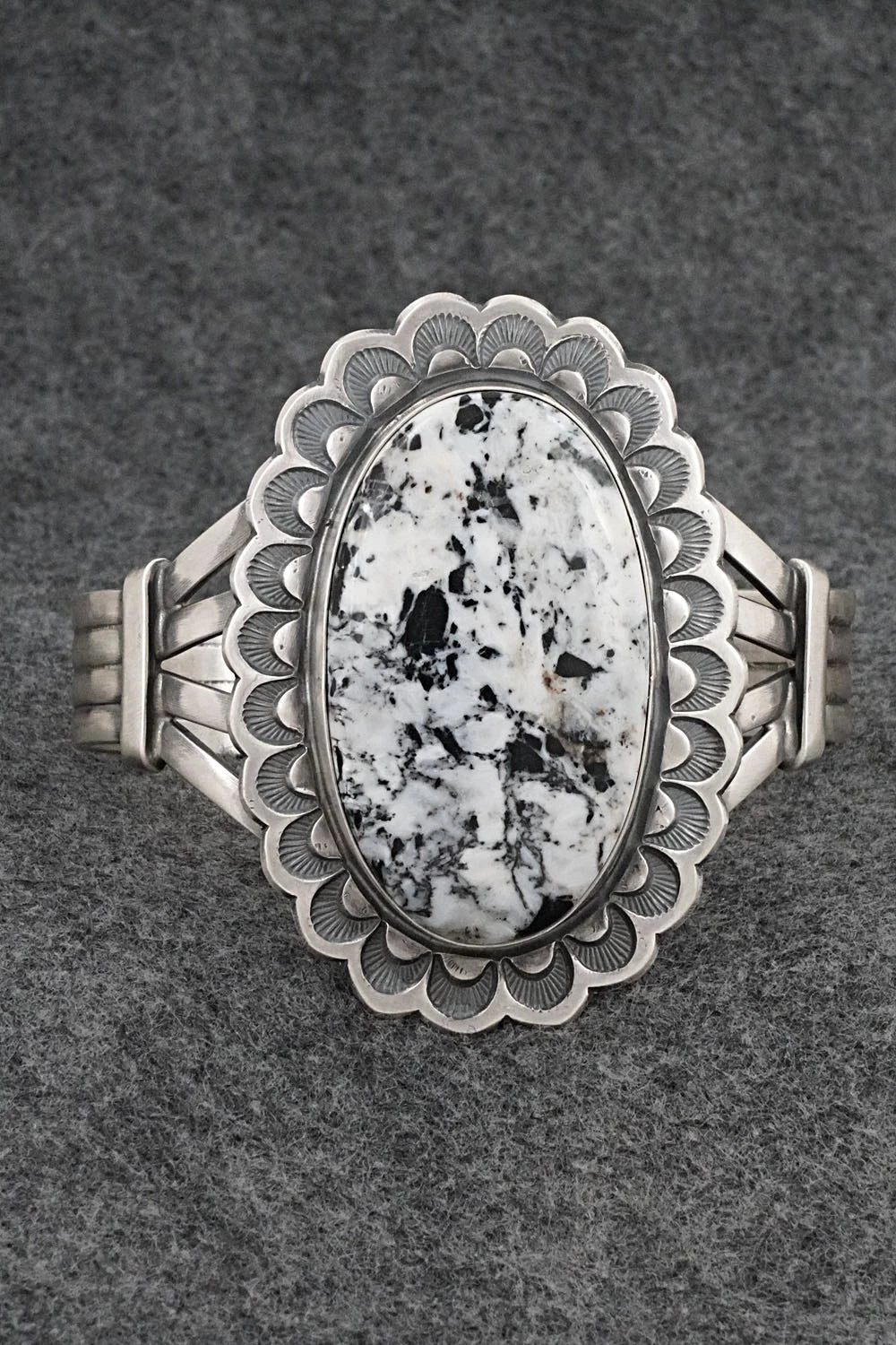 White Buffalo & Sterling Silver Bracelet - Randy Boyd