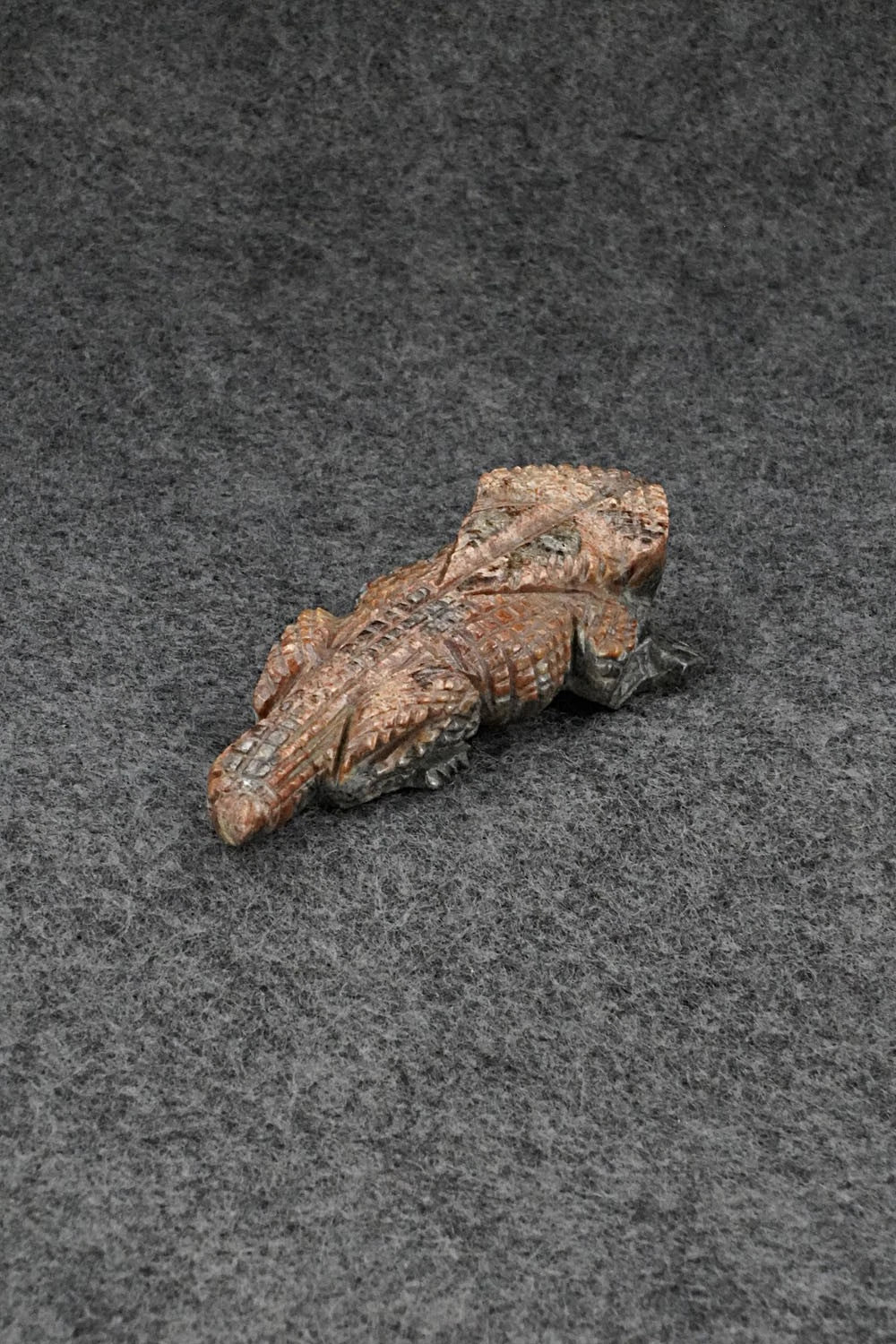 Horned Toad Zuni Fetish Carving - Tony Mackel