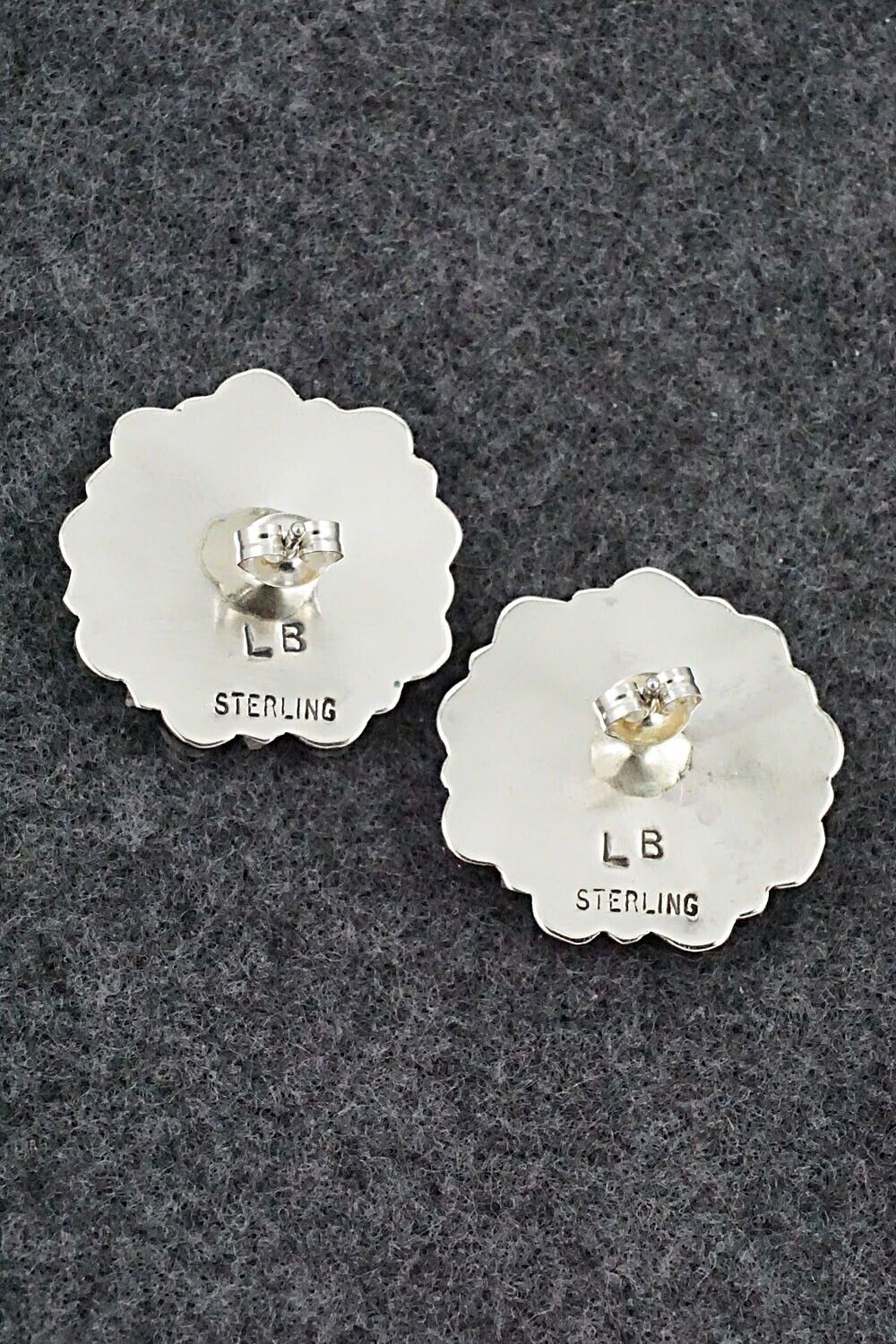 Turquoise and Sterling Silver Earrings - Zeita Begay