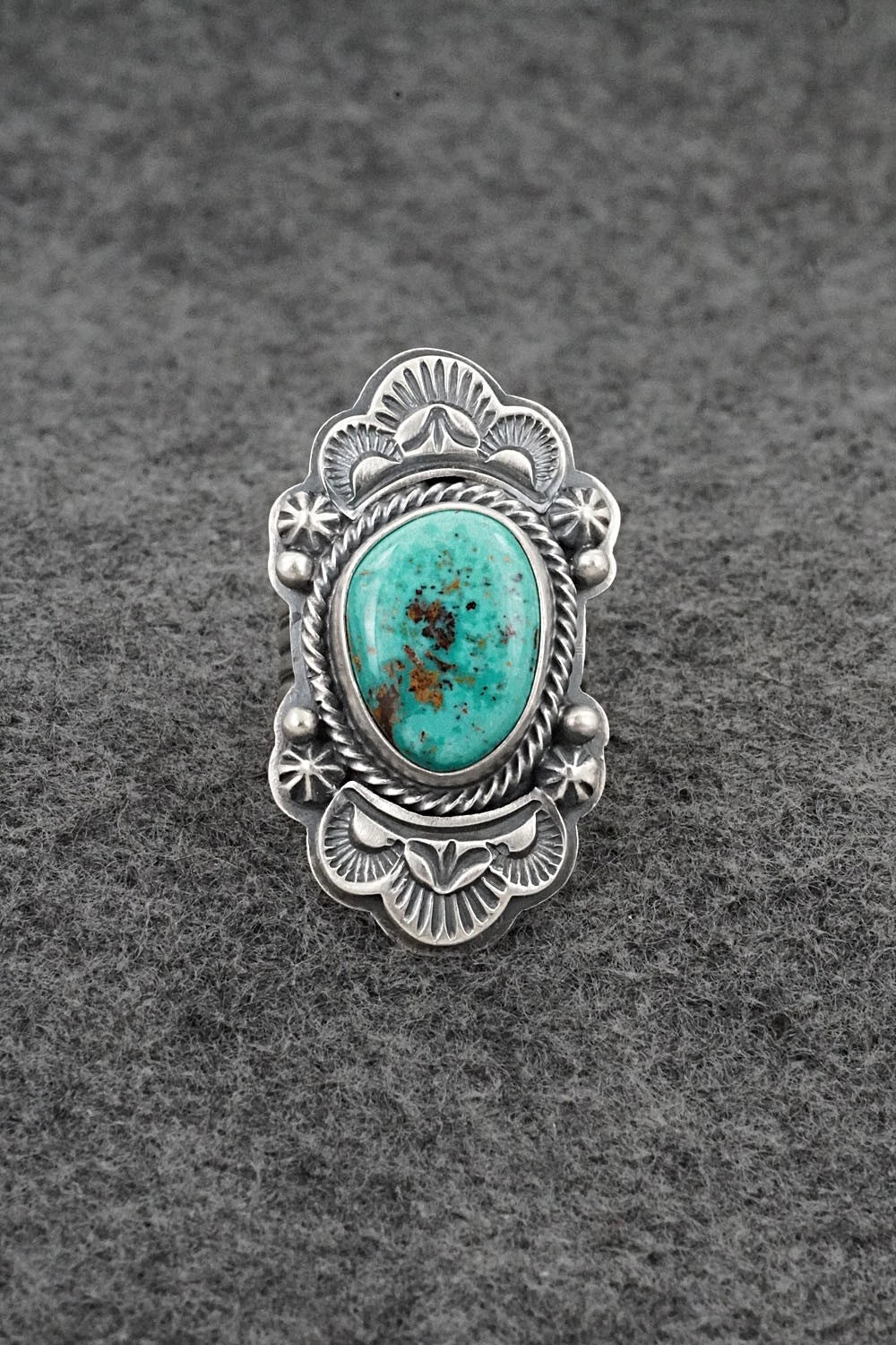 Turquoise & Sterling Silver Ring - Randy Boyd - Size 7