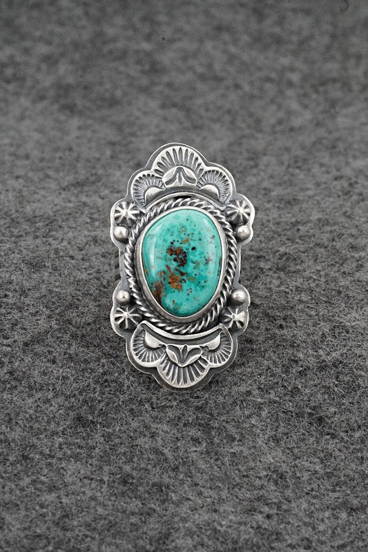 Turquoise & Sterling Silver Ring - Randy Boyd - Size 7