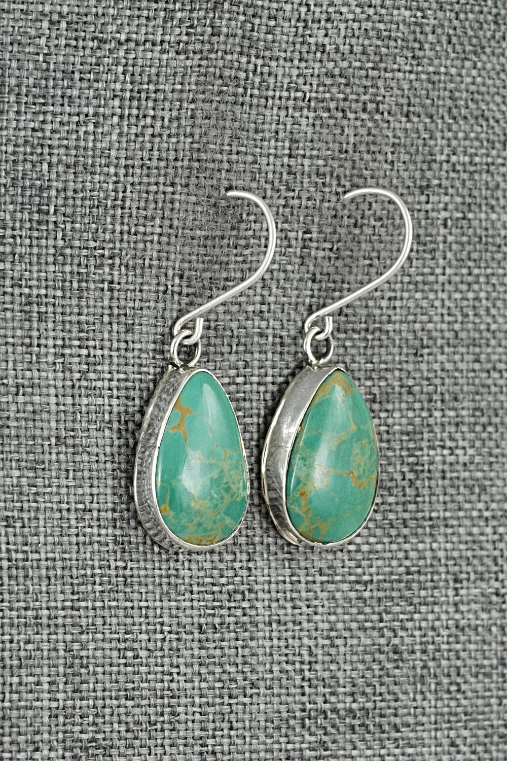 Turquoise & Sterling Silver Earrings - Rosemary Saunders