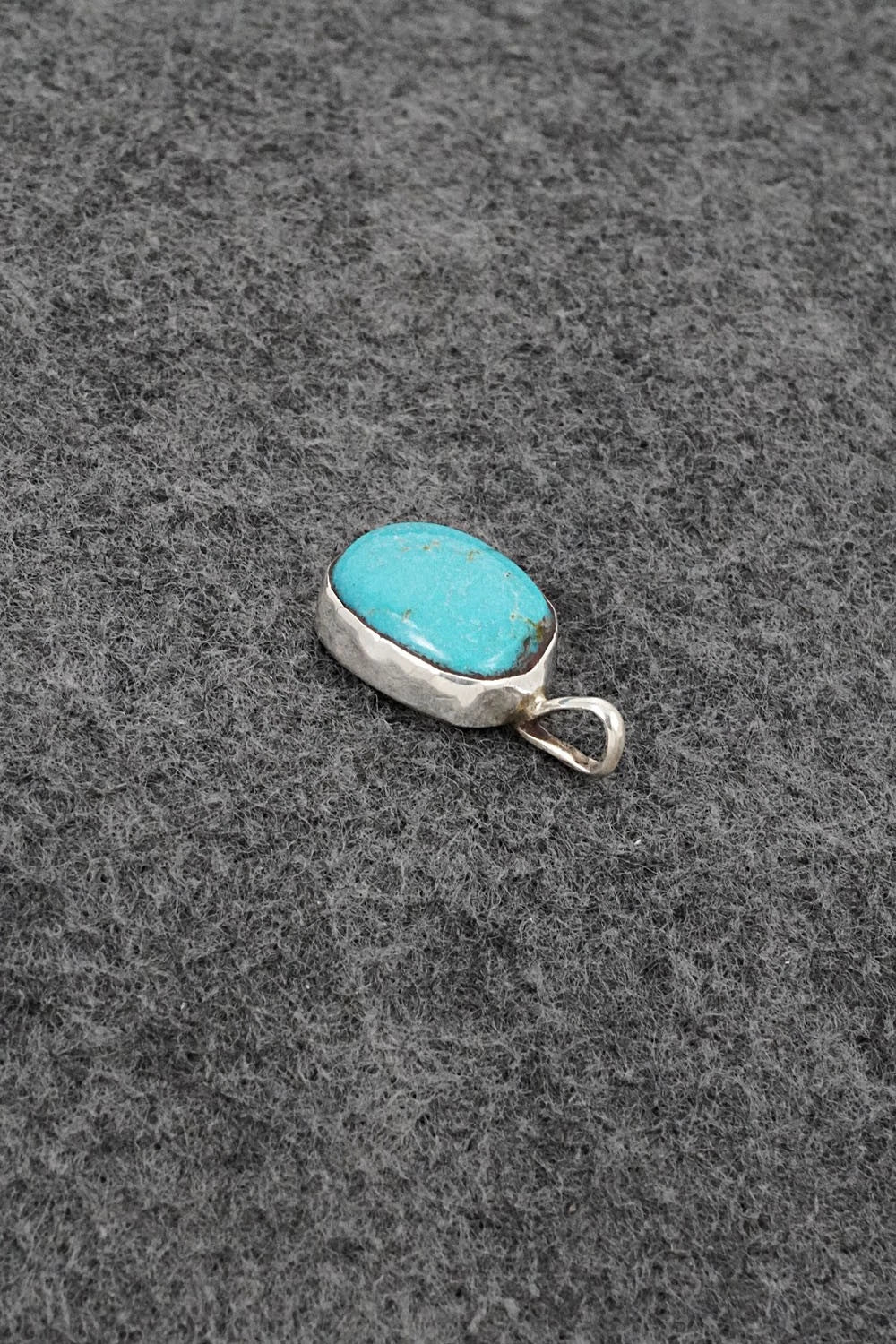 Turquoise & Sterling Silver Pendant - Ernest Hawthorne