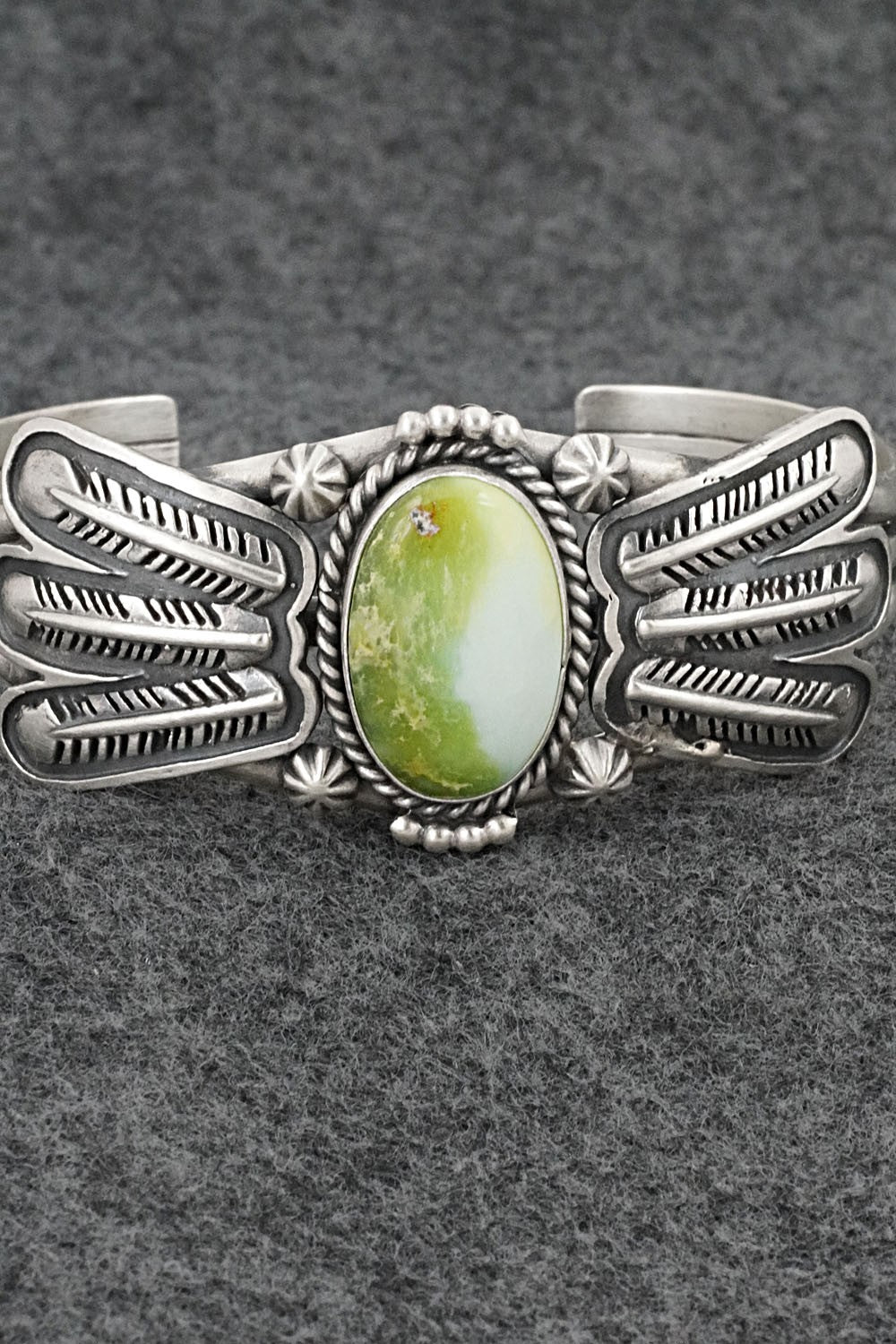 Variscite & Sterling Silver Bracelet - Daniel Benally