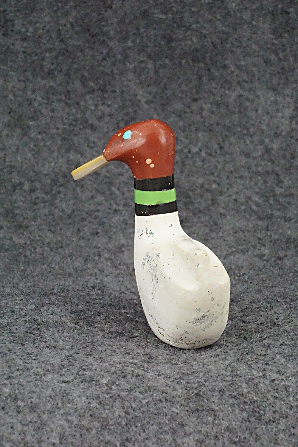 Duck Zuni Fetish Carving - Justin Natewa