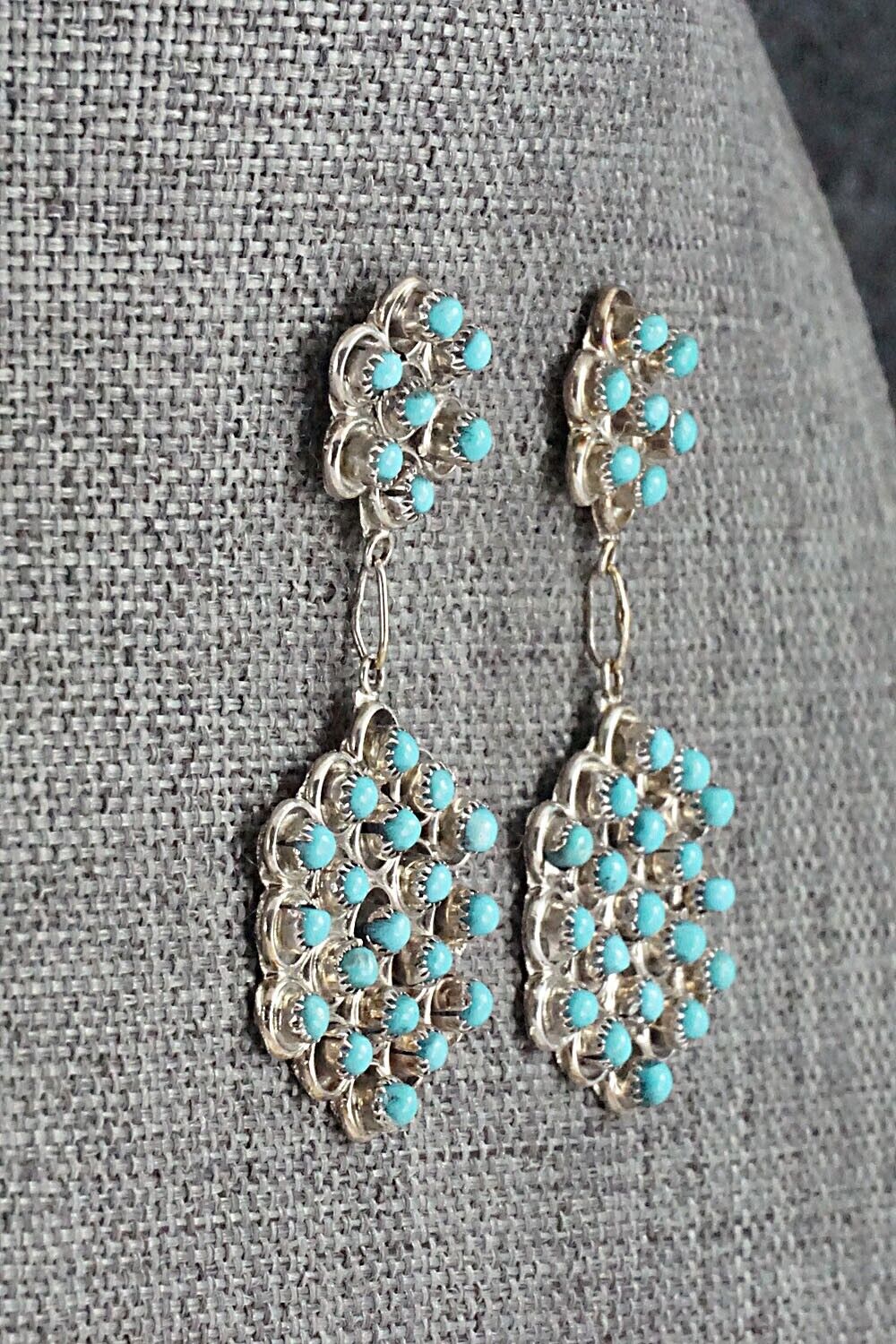 Turquoise & Sterling Silver Earrings - Waylon Johnson
