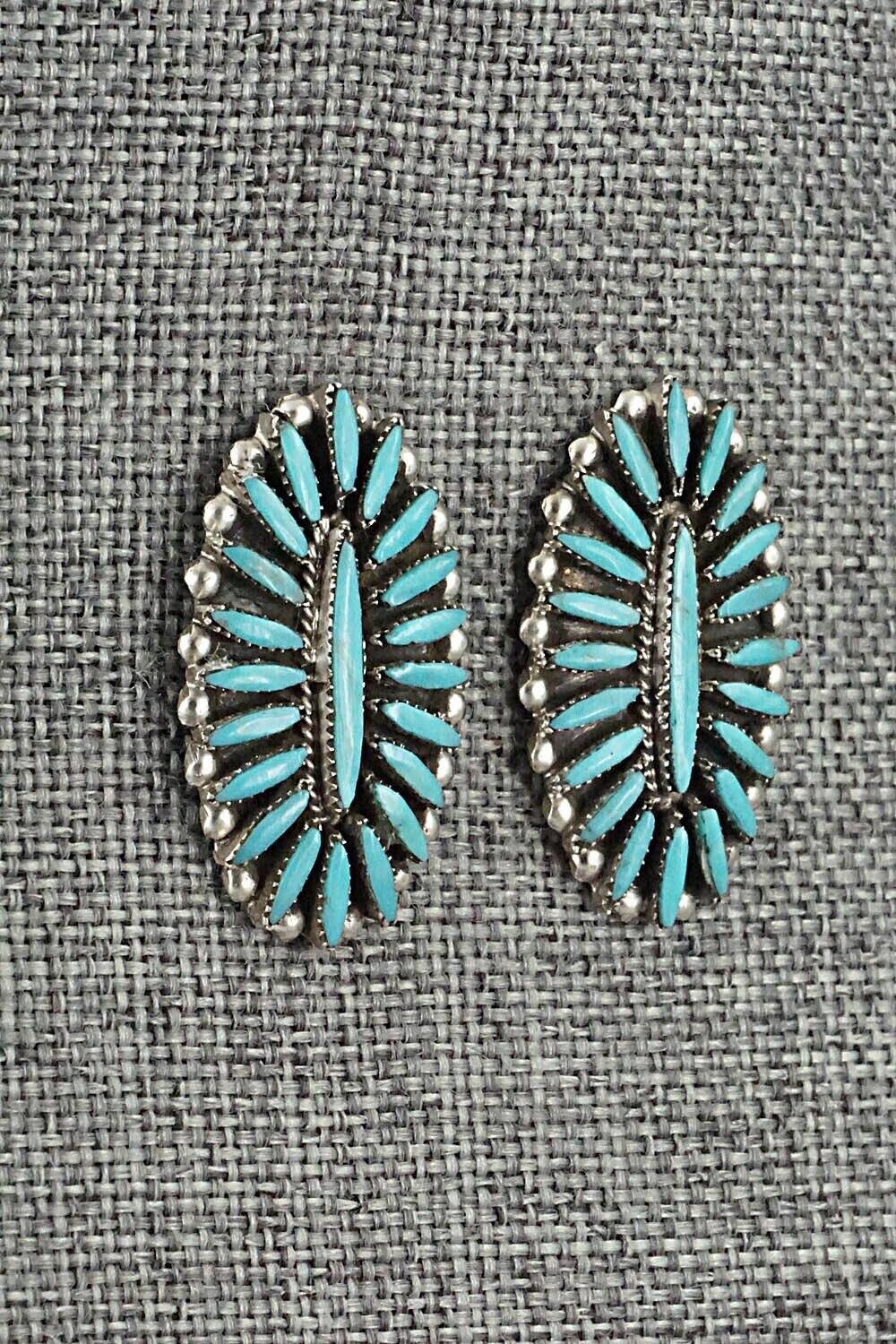 Turquoise & Sterling Silver Earrings - Lorena Peina