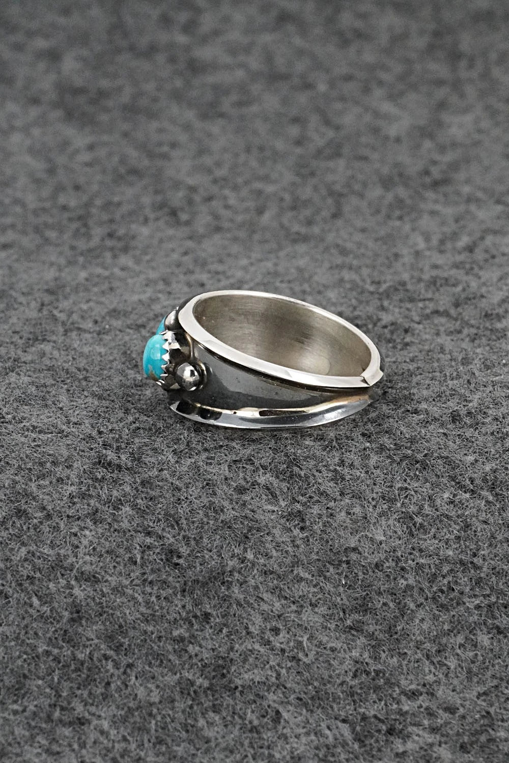 Turquoise & Sterling Silver Ring - Paul Largo - Size 8.5