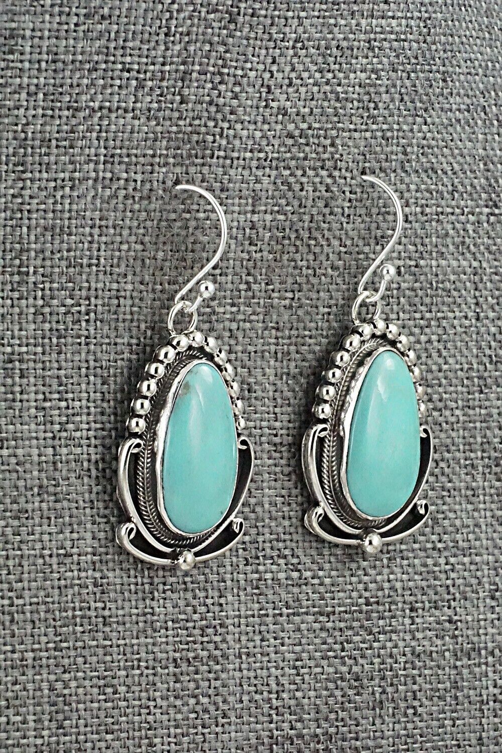 Turquoise & Sterling Silver Earrings - Mark Yazzie