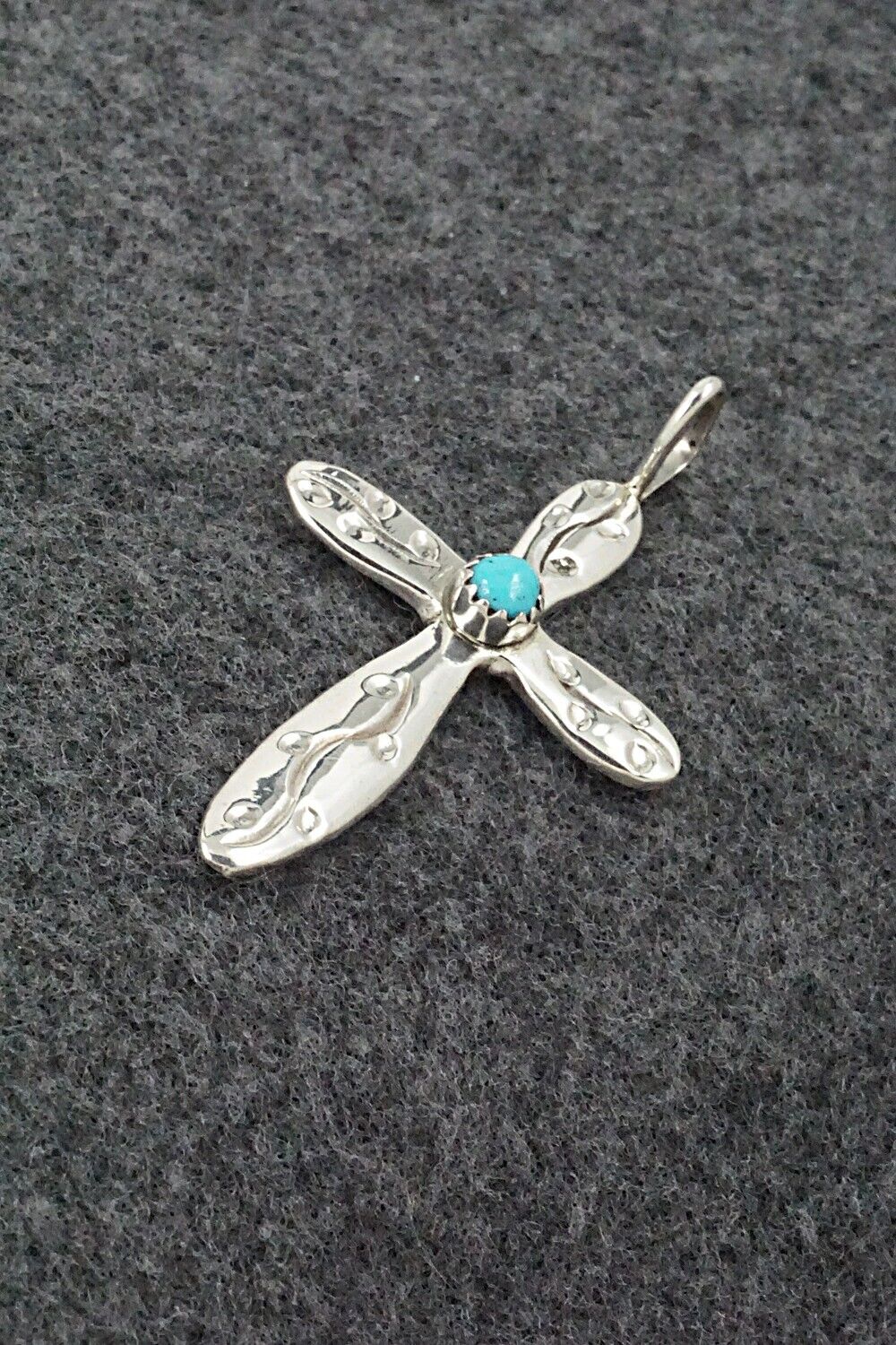 Turquoise & Sterling Silver Pendant - Pauline Nelson