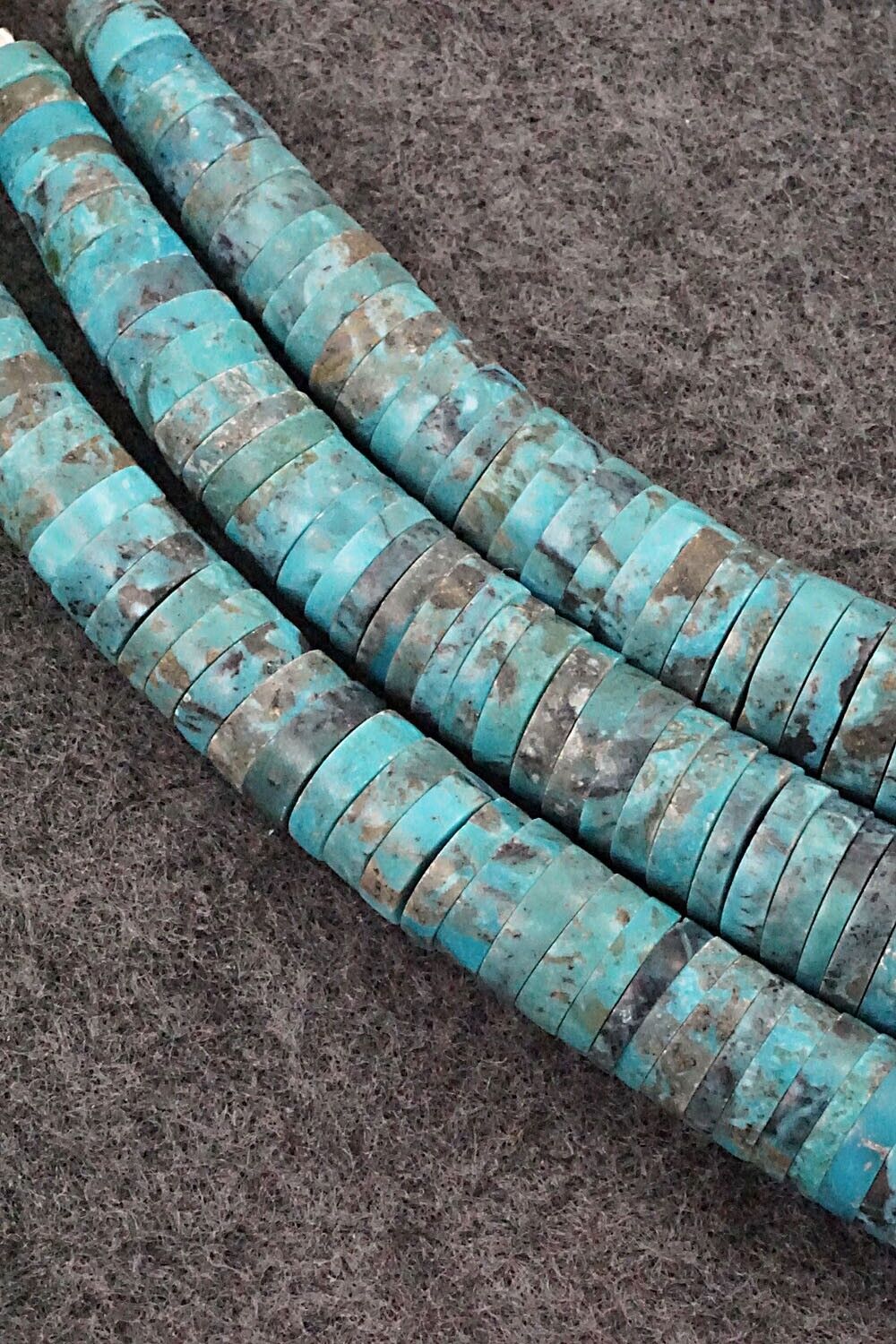 Turquoise, Spiny Oyster and Sterling Silver Necklace - Lupe Lovato