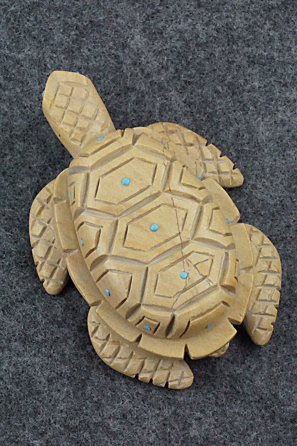 Sea Turtle Zuni Fetish Carving - Douglas Martza