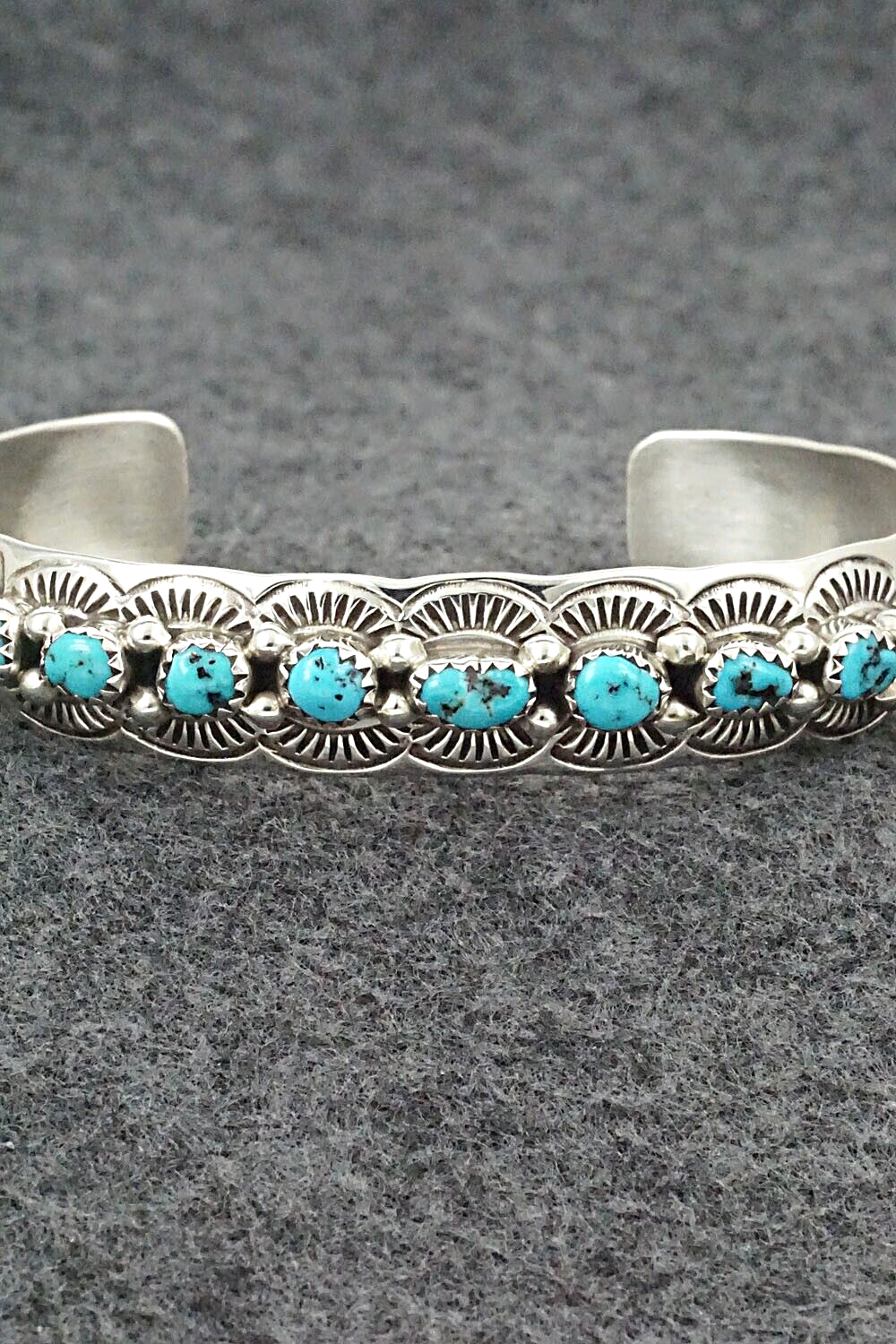 Turquoise & Sterling Silver Bracelet - Grace Silver
