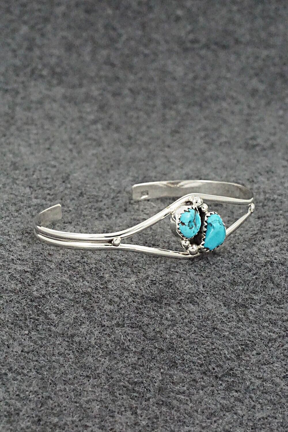 Turquoise & Sterling Silver Bracelet - Delores Jansen