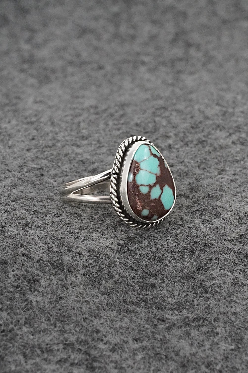 Turquoise & Sterling Silver Ring - Eugene Gruber - Size 7