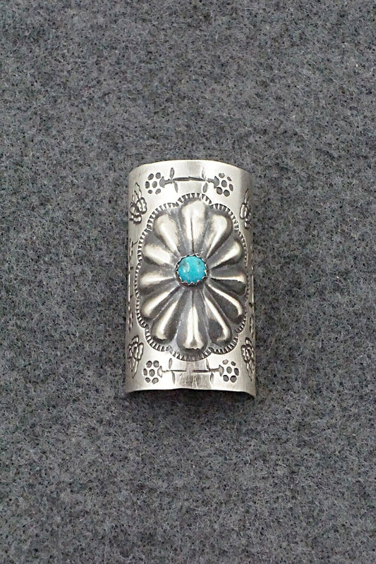 Turquoise & Sterling Silver Hair Pin - Arlene Soce