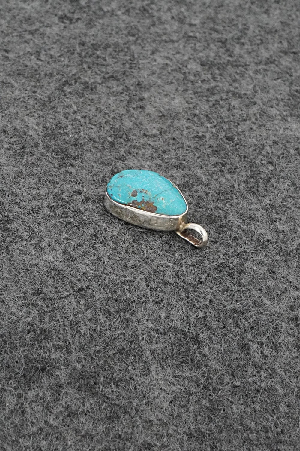 Turquoise & Sterling Silver Pendant - Ernest Hawthorne