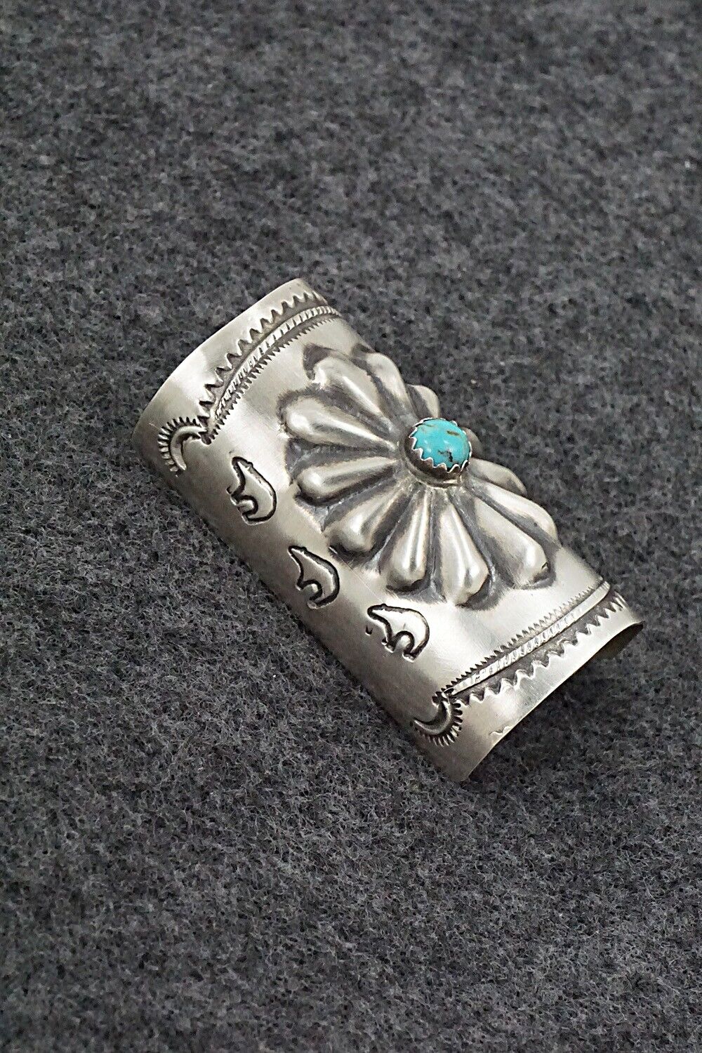 Turquoise & Sterling Silver Hair Pin - Arlene Soce