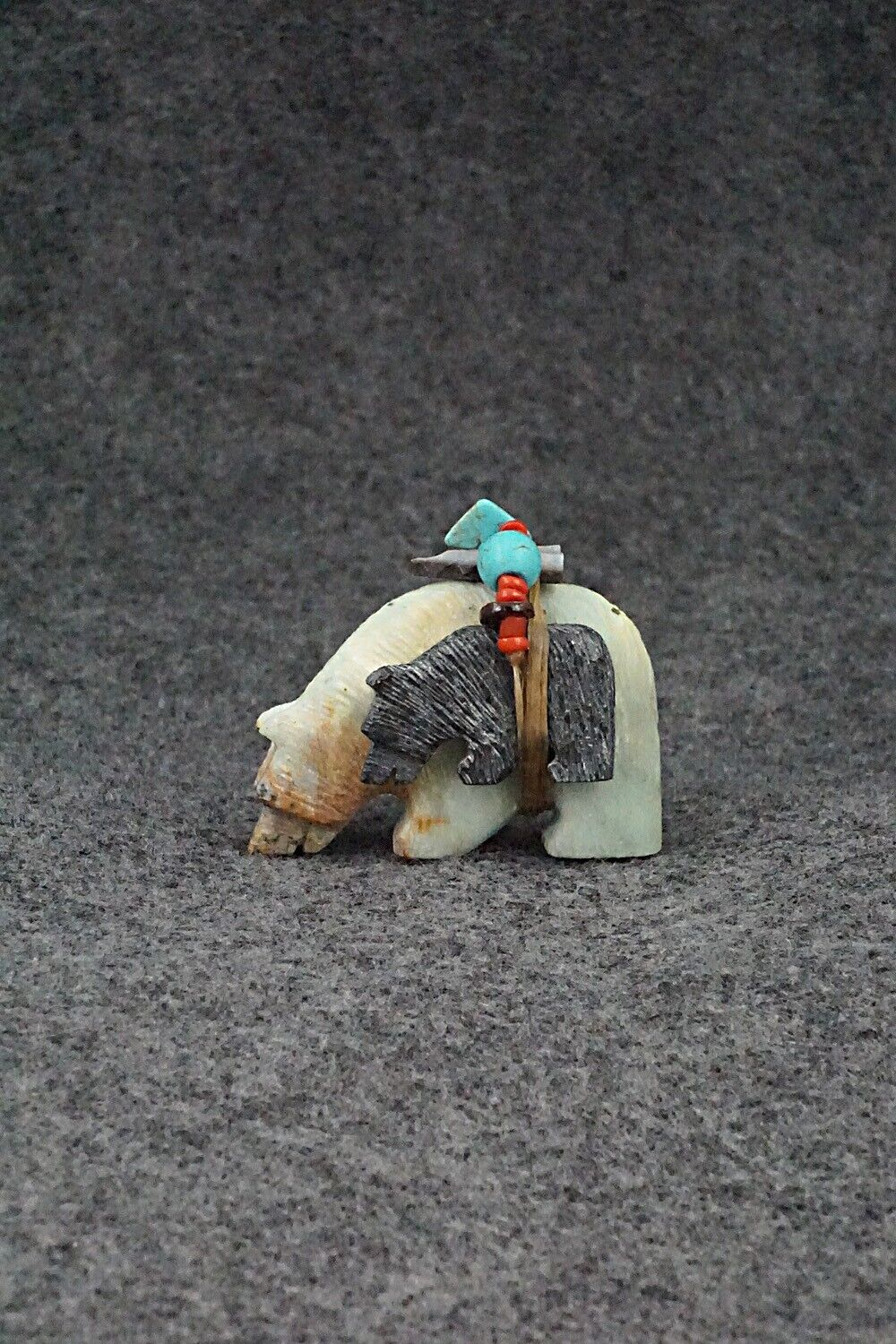 Bear & Cub Zuni Fetish Carving - Douglas Martza