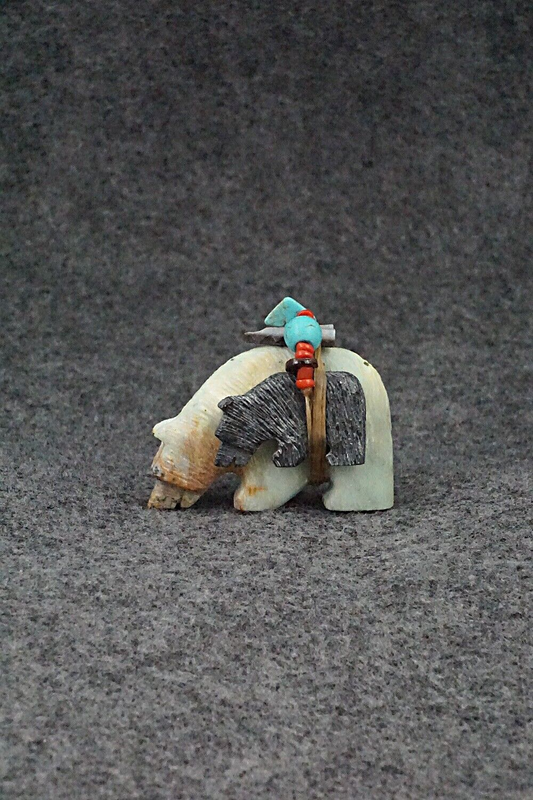 Bear & Cub Zuni Fetish Carving - Douglas Martza