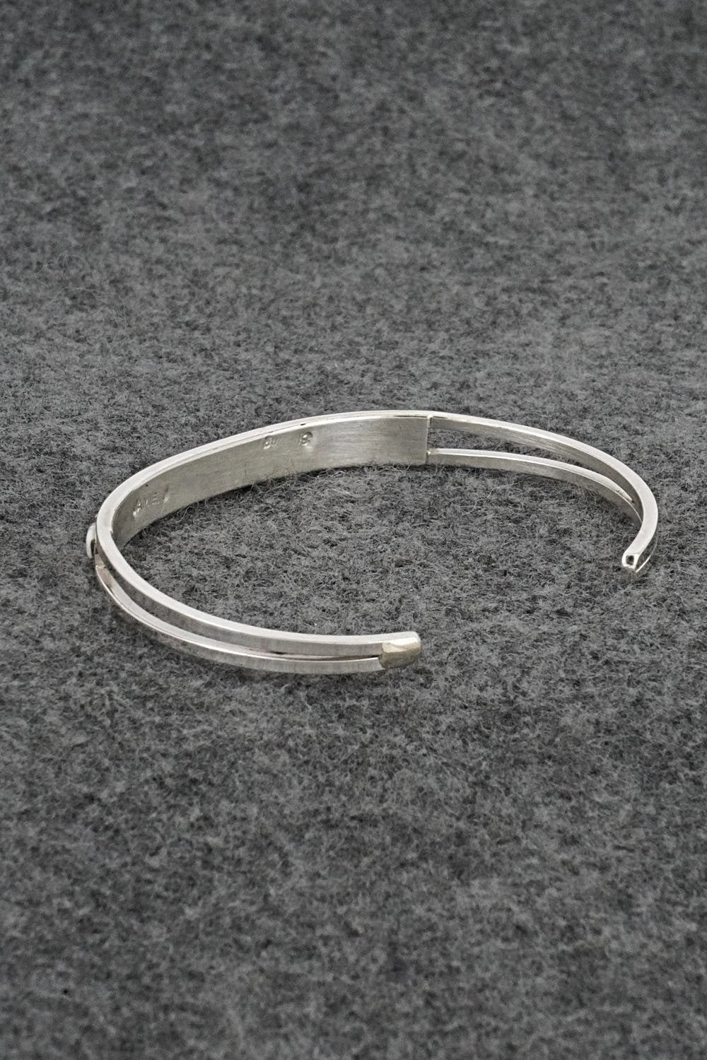 White Buffalo & Sterling Silver Inlay Bracelet - Jamie Johnson