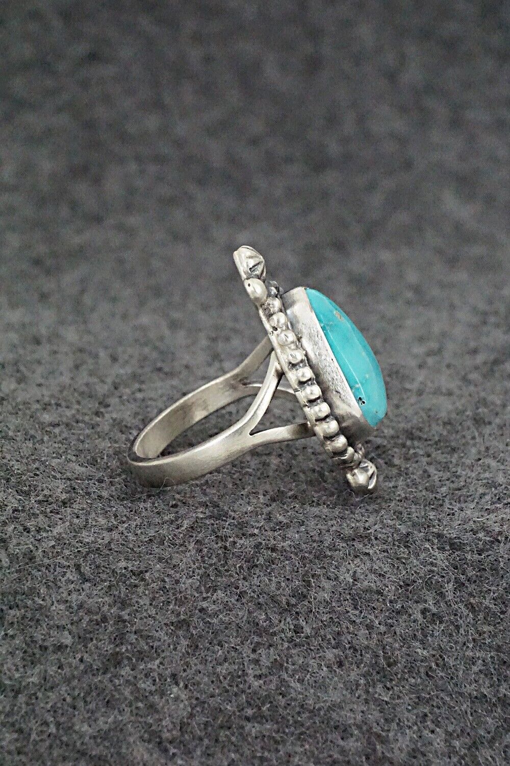 Turquoise & Sterling Silver Ring - Randy Boyd - Size 8.5