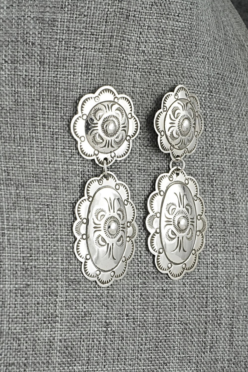 Sterling Silver Earrings - Bertha Begay