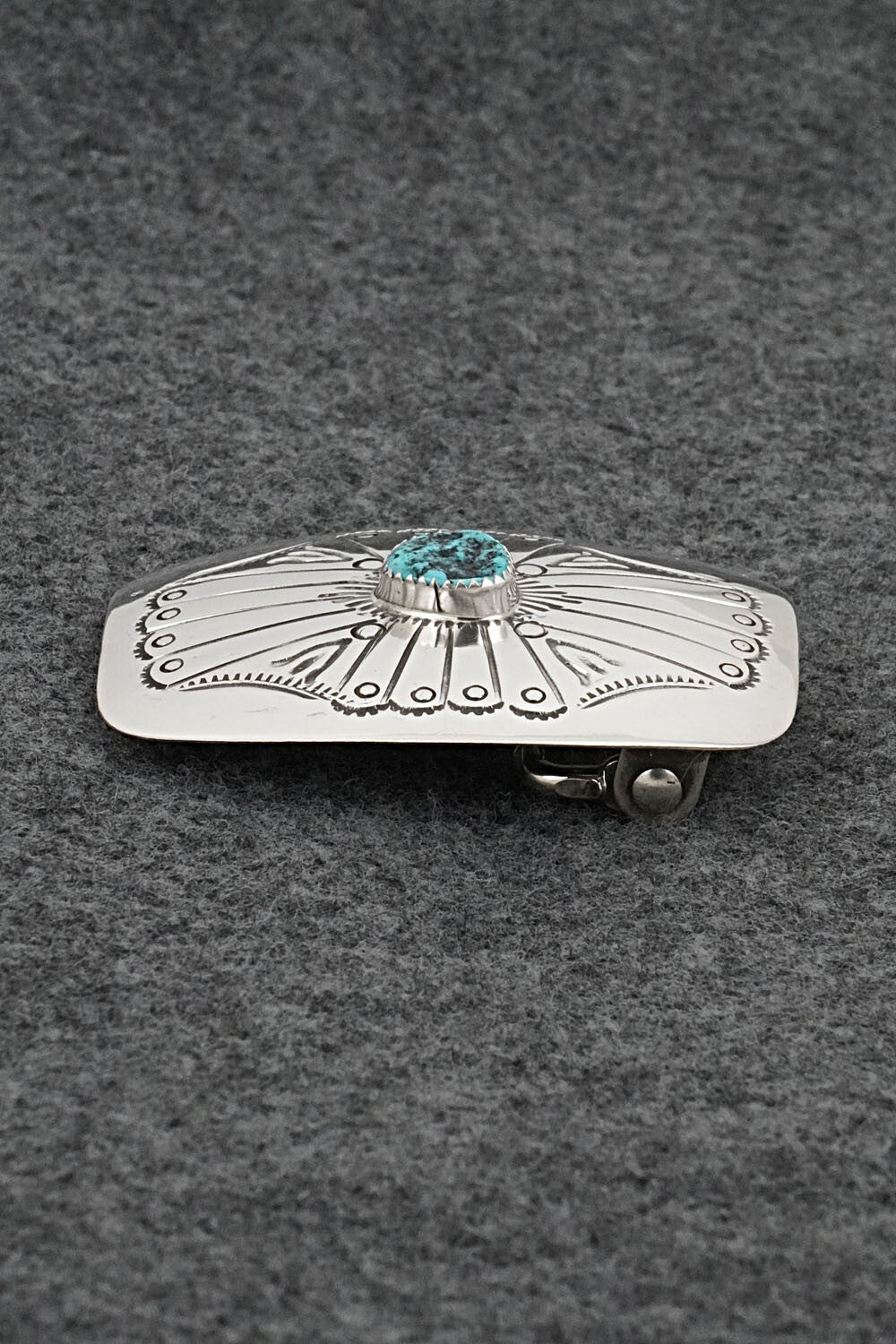 Turquoise & Sterling Silver Belt Buckle - Jolene Begay