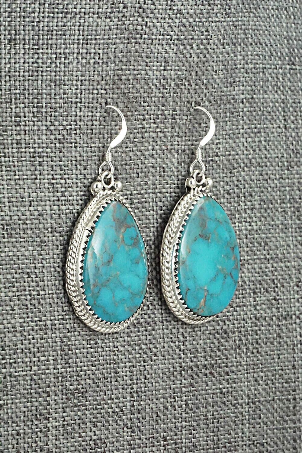 Turquoise & Sterling Silver Earrings - Sharon McCarthy