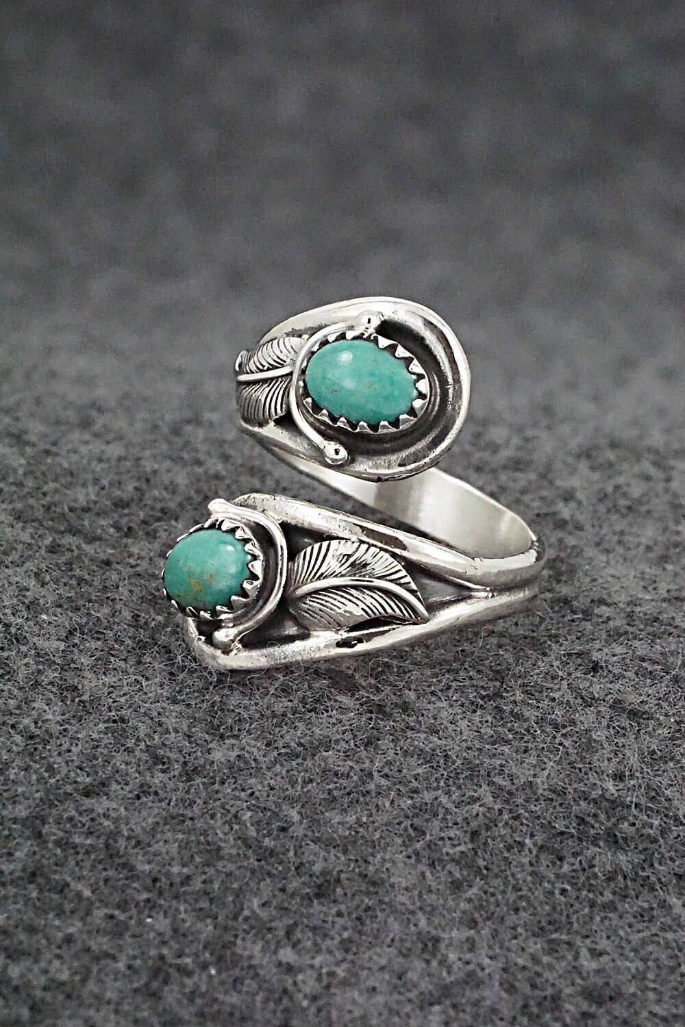 Turquoise & Sterling Silver Ring - Genevieve Francisco - Size 7.5