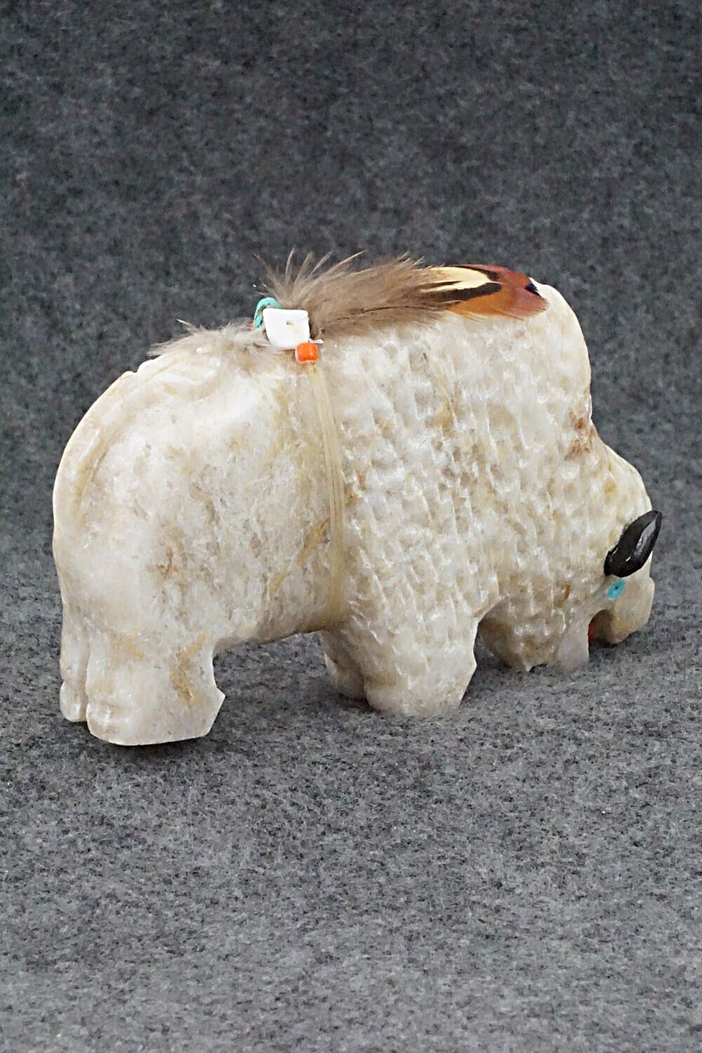 Buffalo Navajo Fetish Carving - Ben Livingston
