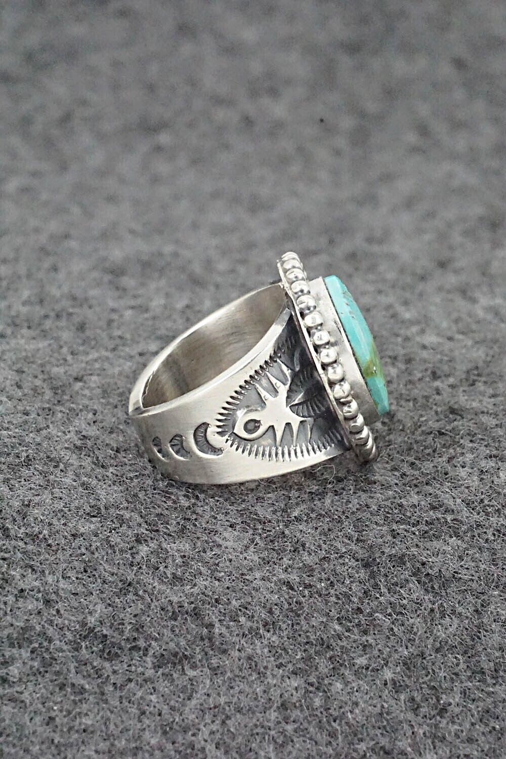 Turquoise & Sterling Silver Ring - Samuel Yellowhair - Size 5.5