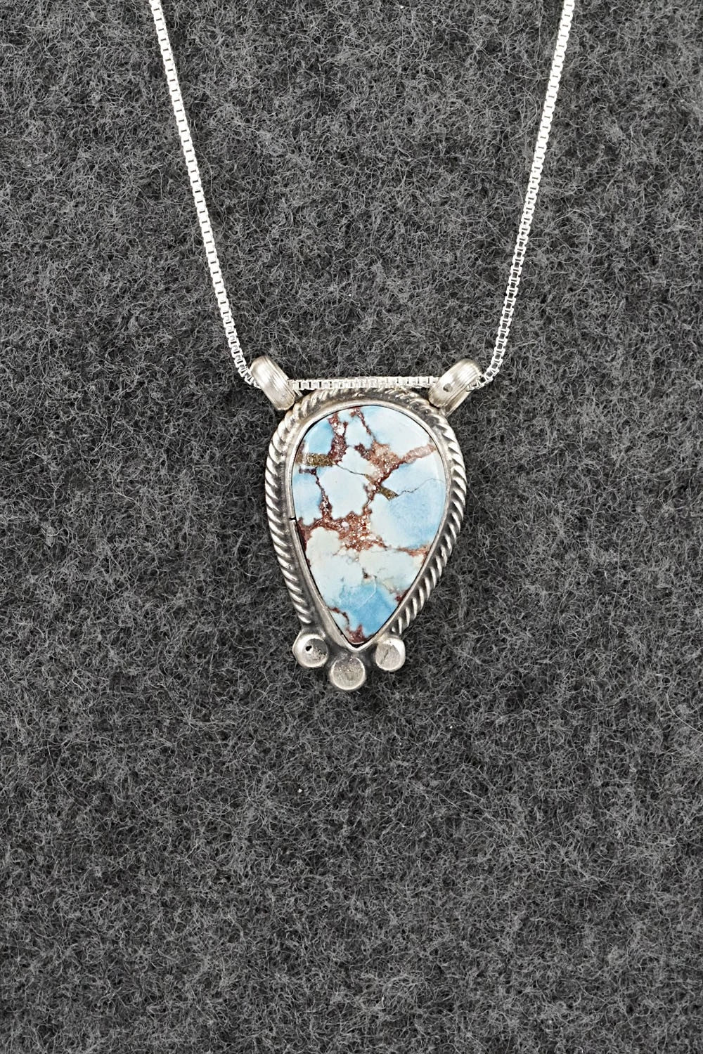 Turquoise & Sterling Silver Necklace - Sharon McCarthy