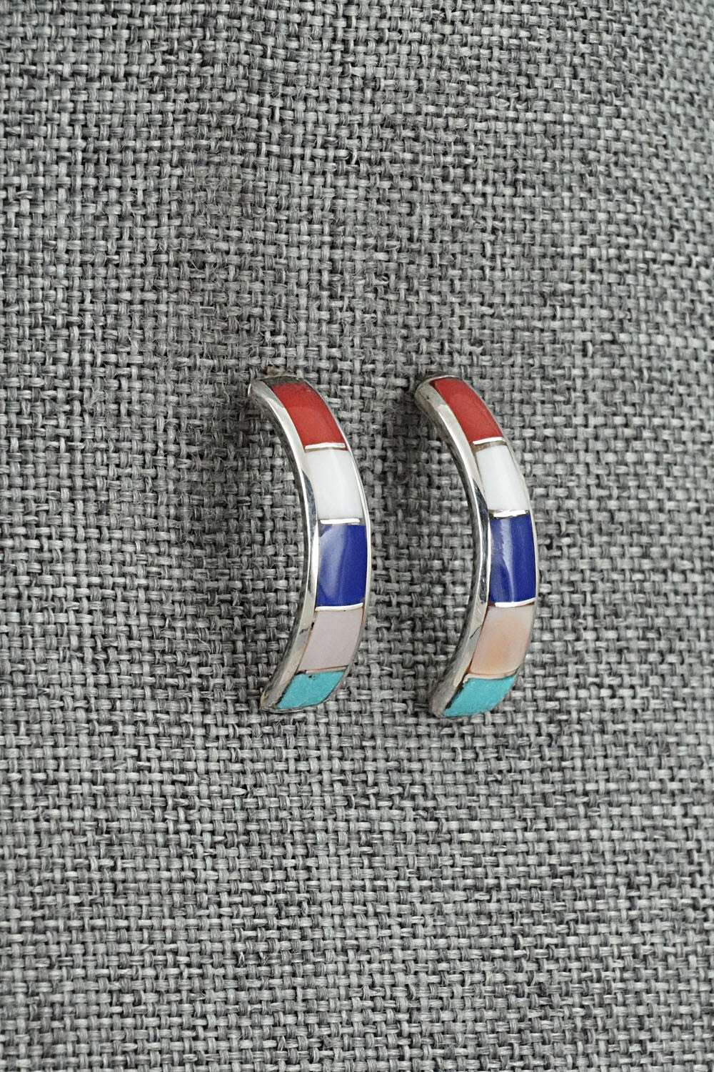 Multi-Stone & Sterling Silver Pendant and Earrings Set - Tash Melikan