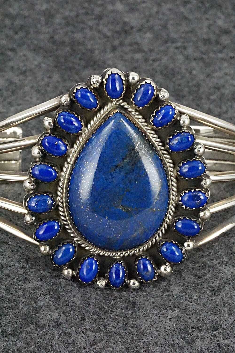 Lapis and Sterling Silver Bracelet - Navajo