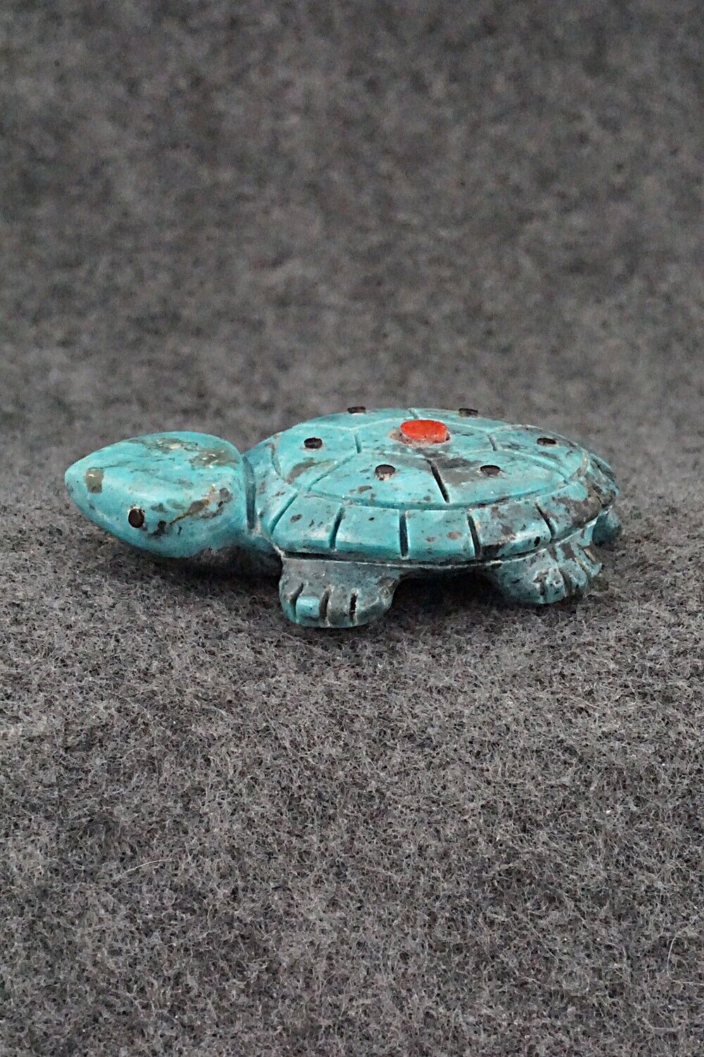 Turtle Zuni Fetish Carving - Reynold Lunasee