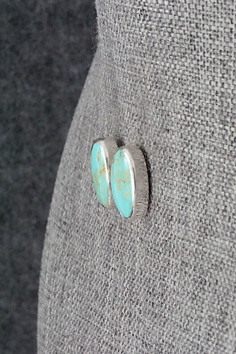 Turquoise & Sterling Silver Earrings - Marco Begaye