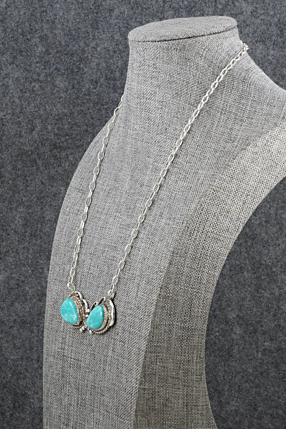Turquoise & Sterling Silver Necklace - Phil Nez