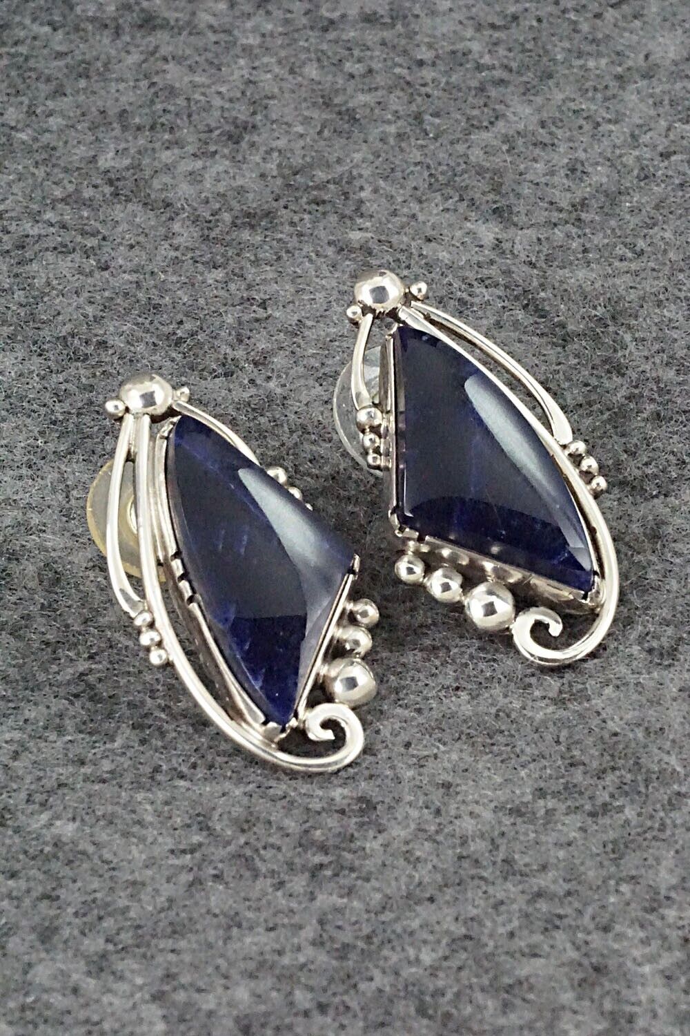 Sodalite & Sterling Silver Earrings - Oliver Smith