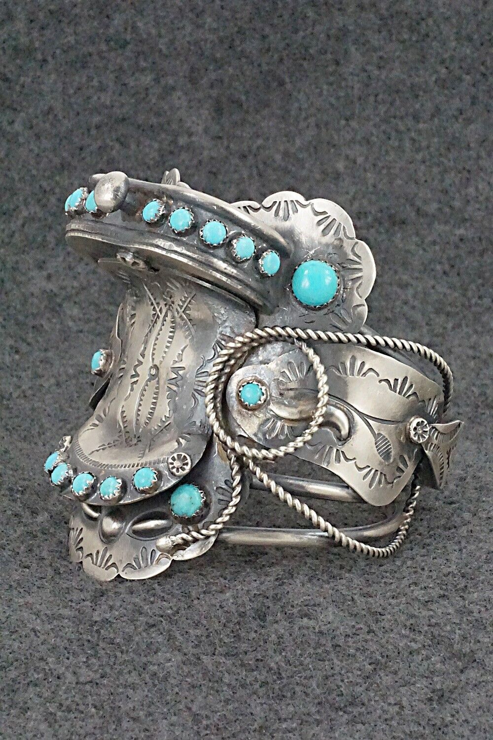 Turquoise & Sterling Silver Bracelet - Tim Yazzie