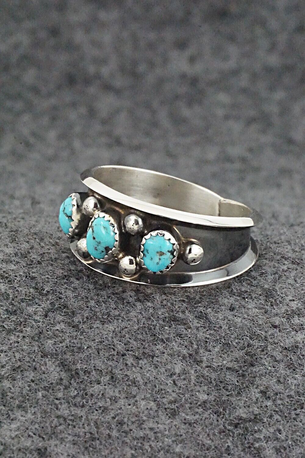 Turquoise & Sterling Silver Ring - Paul Largo - Size 11.75