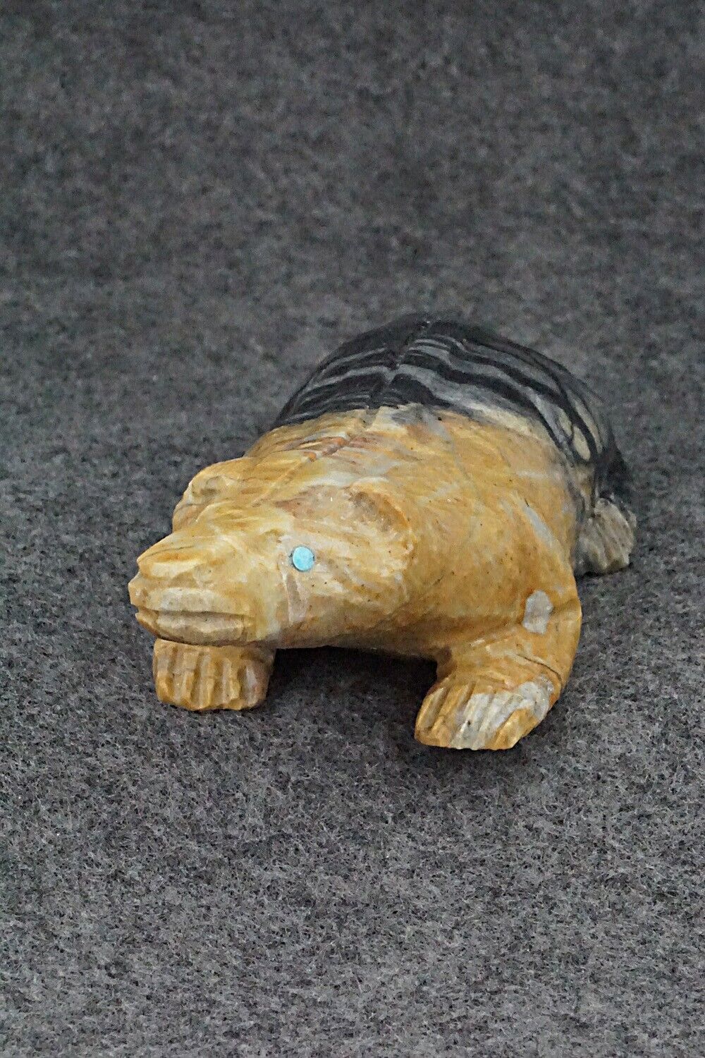 Badger Zuni Fetish Carving - Herbert Him