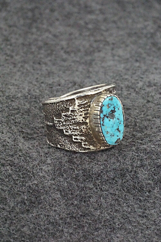 Turquoise & Sterling Silver Ring - Cody Begay - Size 12