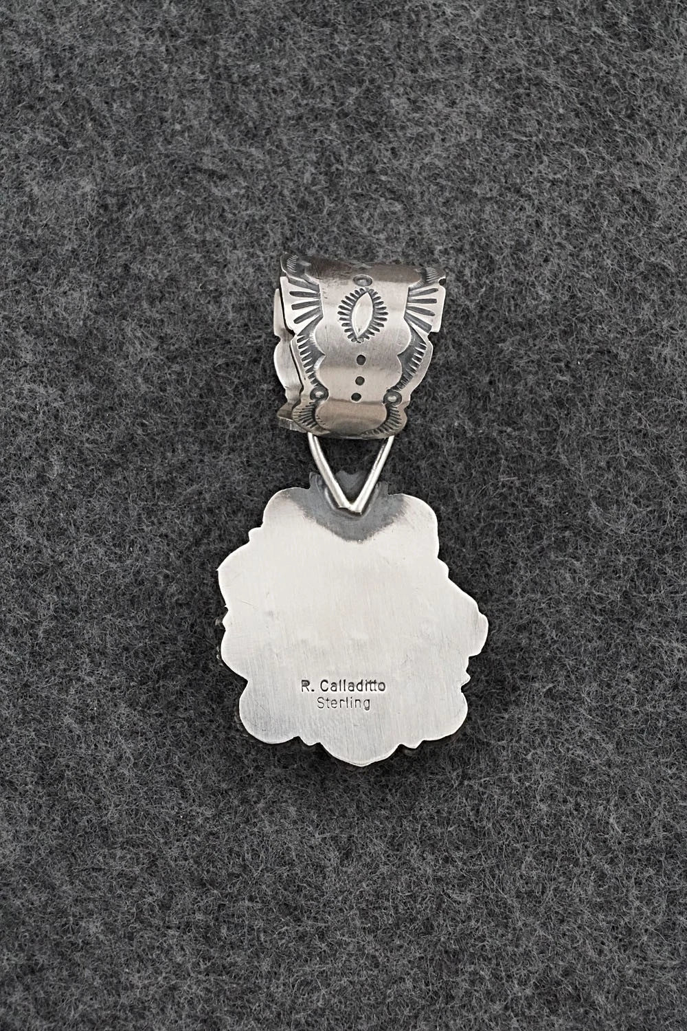 White Buffalo & Sterling Silver Pendant - Rosita Calladitto