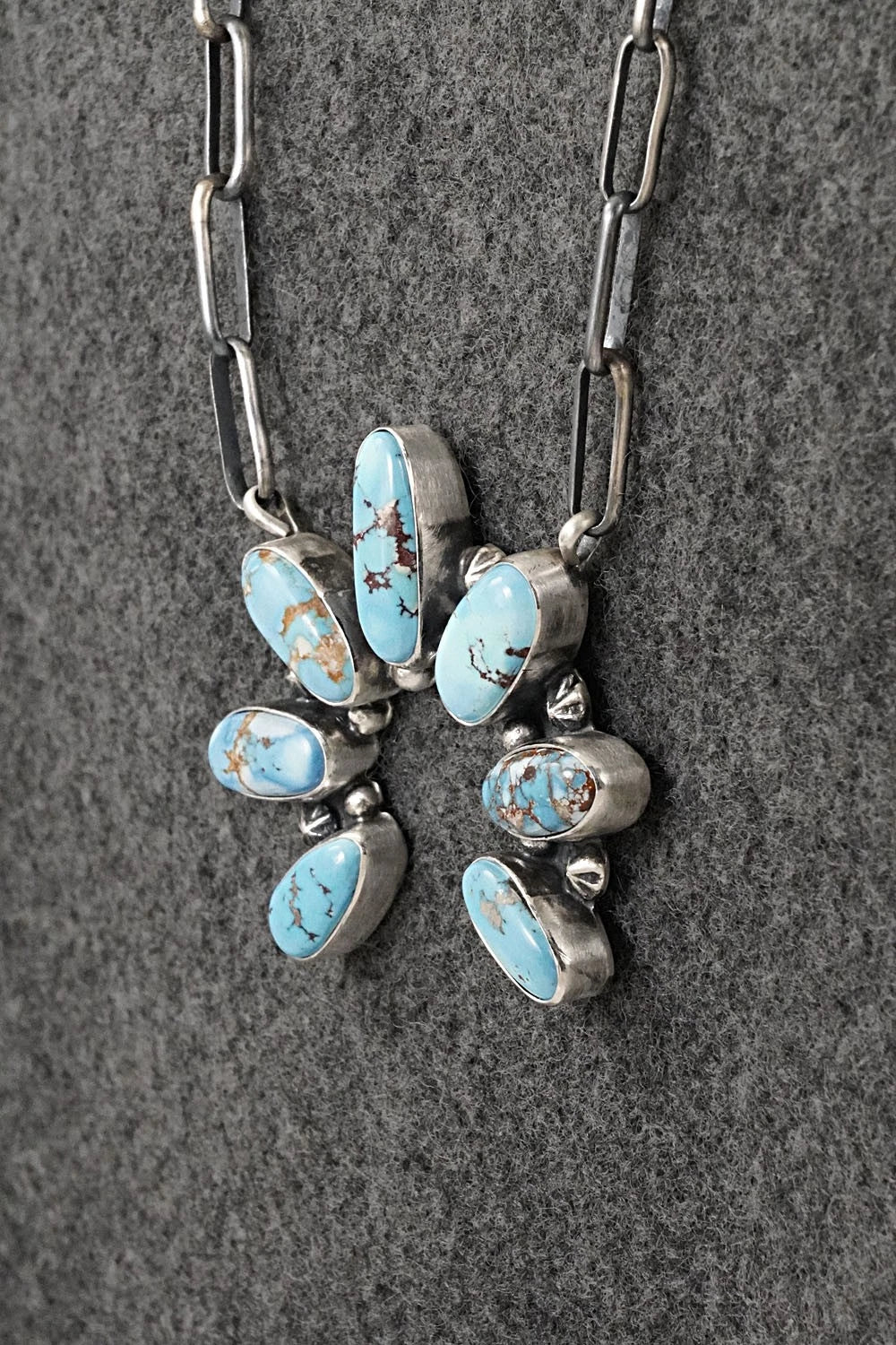 Turquoise & Sterling Silver Necklace - Darrin Livingston