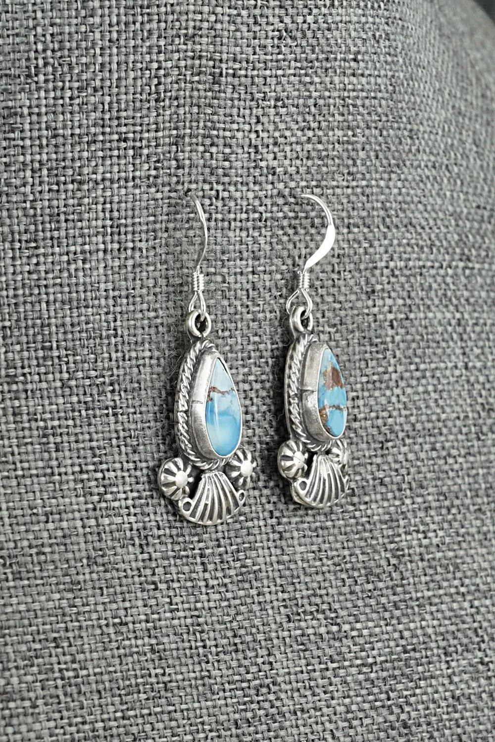 Turquoise & Sterling Silver Earrings - Verley Betone