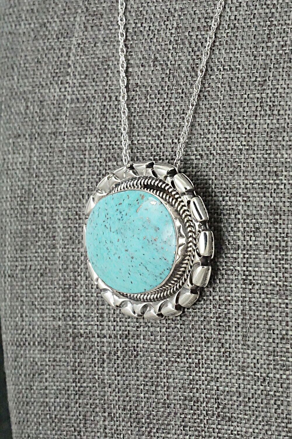 Turquoise & Sterling Silver Necklace - Jimson Belin